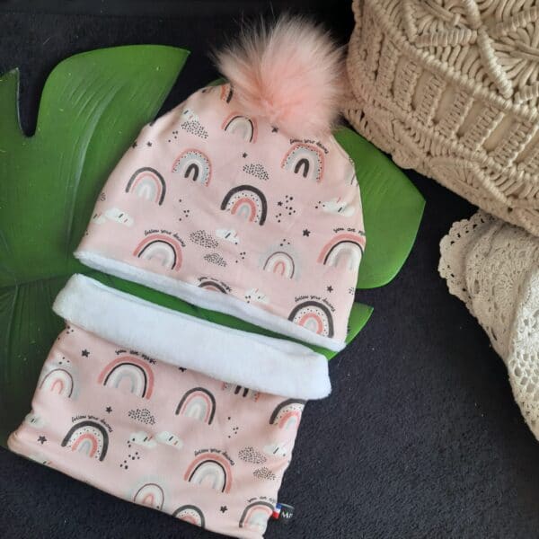 Ensemble bonnet et snood