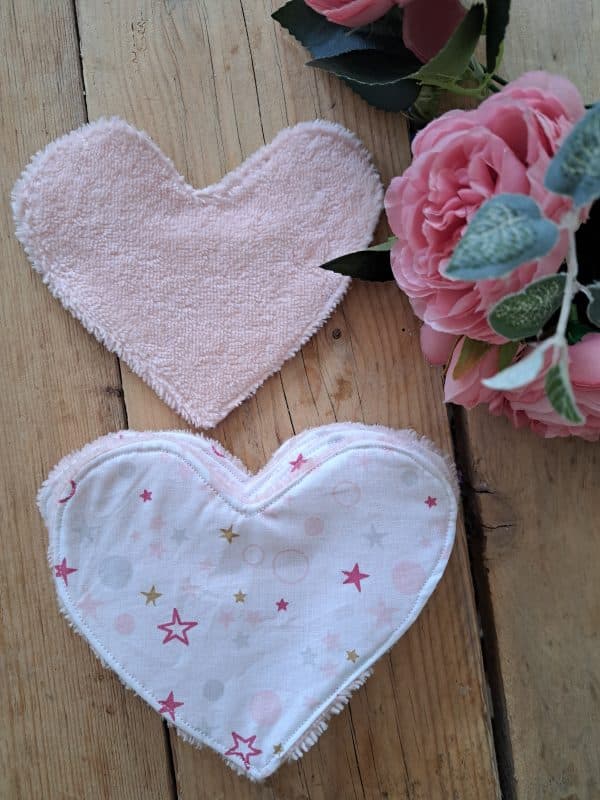 Lingettes petit coeur étoile