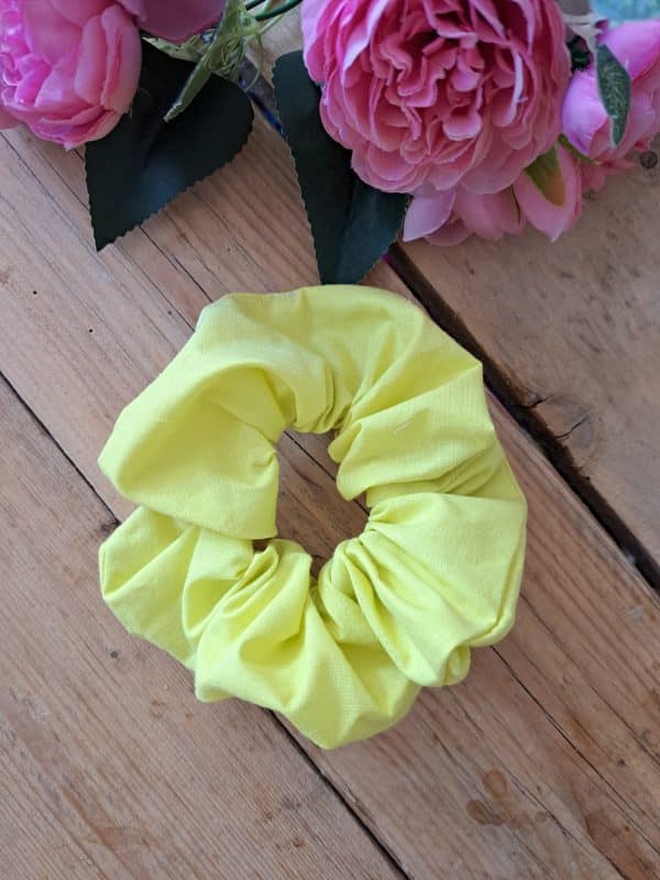Chouchou scrunchie jaune