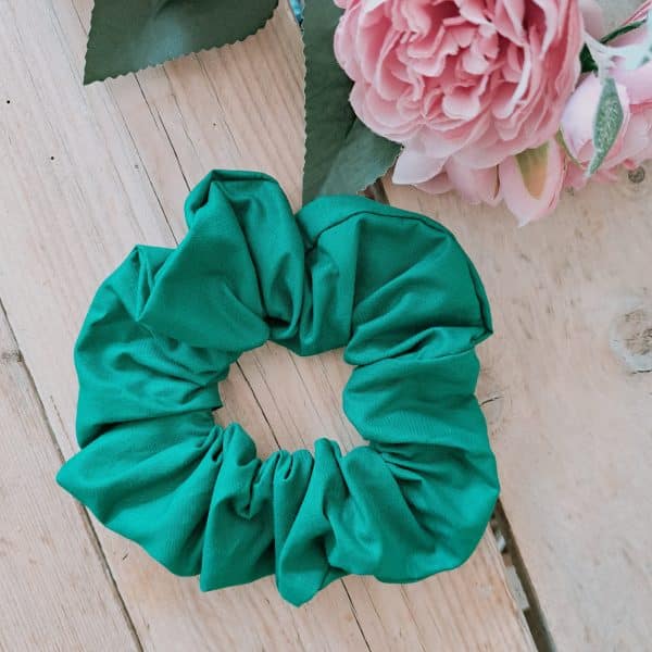 Chouchou scrunchie vert sapin