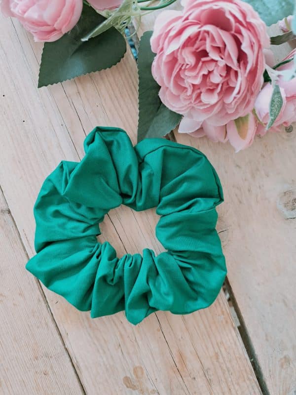 Chouchou scrunchie vert sapin