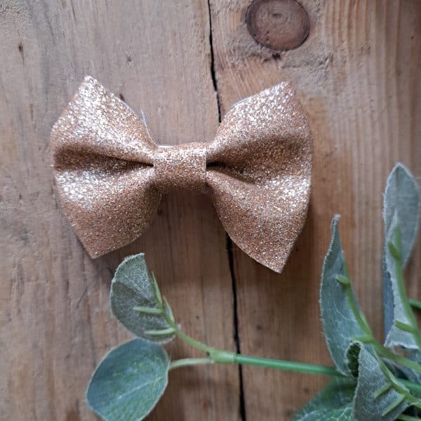 Maxi barrette champagne pailleté