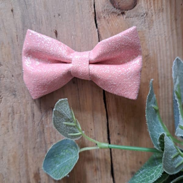 Maxi barrette rose pailleté