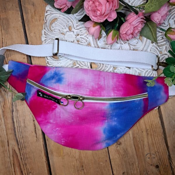 Banane tie and die en gaze de coton